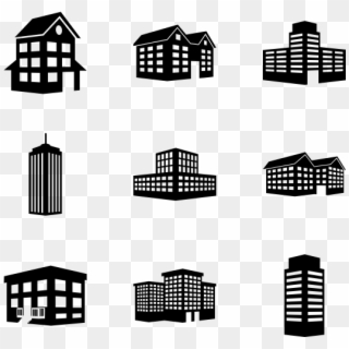 Buildings - House Icons, HD Png Download
