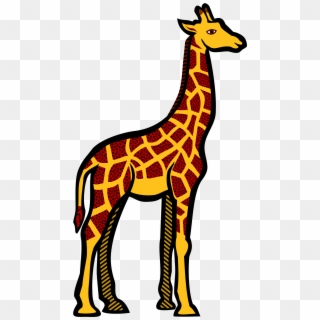 Coloured Picture Of Giraffe , Png Download - Clipart Of A Giraffe, Transparent Png