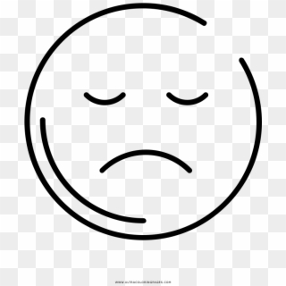 Sad Face Coloring Page Ultra Coloring Pages Png Frown - Smiley, Transparent Png