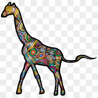 This Free Icons Png Design Of Chromatic Stylized Giraffe, Transparent Png
