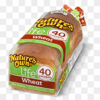 40 Calories Wheat Bread - Nature's Own Life Honey Wheat, HD Png Download