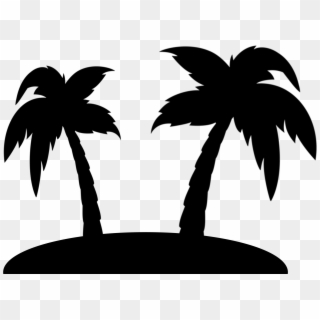 Transparent Palm Tree Silhouette, HD Png Download