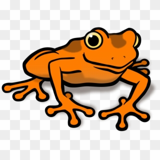 Frog Clipart Orange - Clip Art Orange Frog, HD Png Download