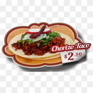Tacos De Chorizo - Tacos De Chorizo Png, Transparent Png