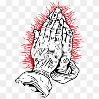 Praying Hands - Illustration, HD Png Download