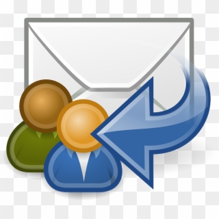 Reply All, E-mail, Email, Letter, Post, Icon, Arrow - Reply Clipart, HD Png Download