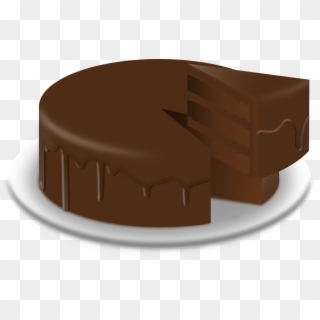 Chocolate Cake Clipart Chocolate Dessert - Chocolate Cake Png Clipart, Transparent Png