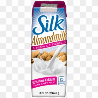 Silk Unsweetened Almondmilk Single Serve - Silk Soy Milk, HD Png Download