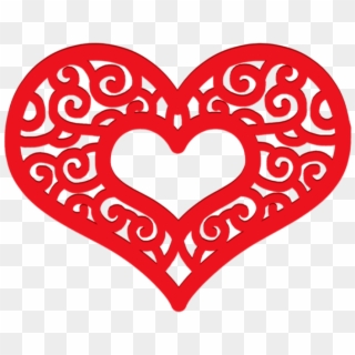 Free Png Decorative Red Heart Png - Heart, Transparent Png