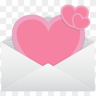 Free Png Download Envelope With Pink Hearts Transparent - Heart, Png Download