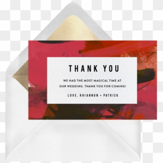 Modern Affair Thank You Note, HD Png Download