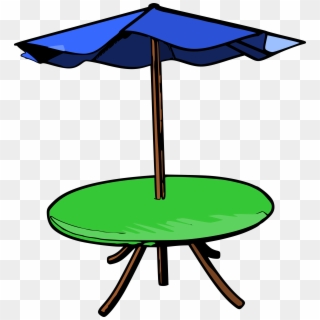 Table Umbrella Png Clip Arts For Web - Umbrella Table Clip Art, Transparent Png