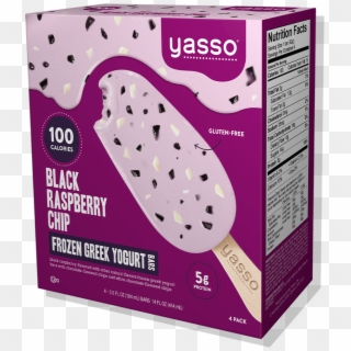 Yasso Black Raspberry Chip Barsblack Raspberry Chip - Yasso Coffee And Chocolate Chip Yogurt Popsicle, HD Png Download