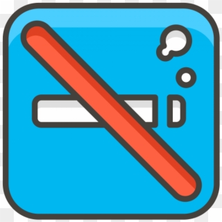 No Smoking Emoji - Sign, HD Png Download