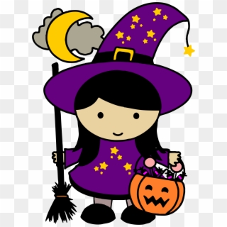 Halloween Cute Png - Halloween Clip Art Witch, Transparent Png