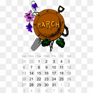 This Free Icons Png Design Of 2016 March Calendar, Transparent Png