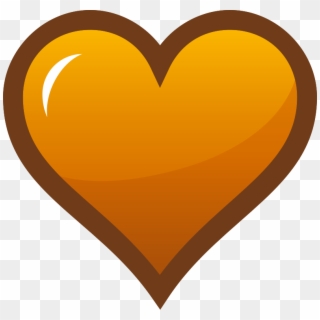 Medium Image - Orange Heart Clip Art, HD Png Download