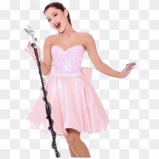 Ariana Grande - Ariana Grande Pink Dress Png, Transparent Png