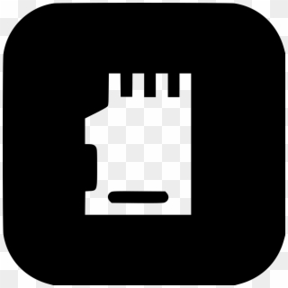 Storage Chip - Home Black And White Icon, HD Png Download