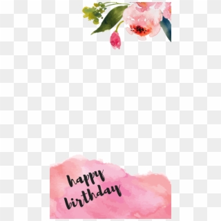 Graphic Free Birthday Transparent Watercolor - Water Color Flower Clip Art Free, HD Png Download