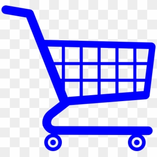 Cart Clipart Online Shop - Shopping Cart Png Blue, Transparent Png