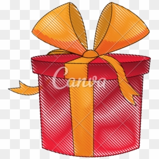 Drawing Present Gift Box - Box, HD Png Download