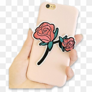 148-rose Embroidery Cloth Case For Iphone - Smartphone, HD Png Download