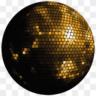 Gold Ball Png - Black Disco Ball Png, Transparent Png