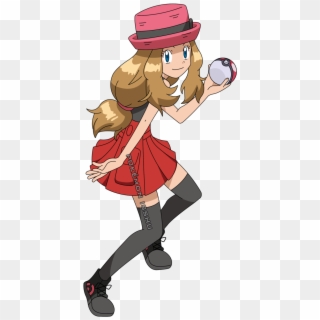 Serena Ready To Battle Female Pokemon Trainers, Serena - Pokemon Xy Serena, HD Png Download