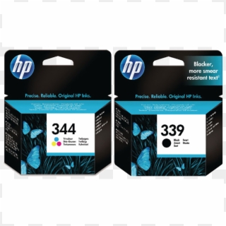 Hp 339 Black / 344 Tri-colour Dual Pack Cartridges - 336 Hp, HD Png Download