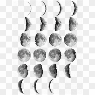 Click And Drag To Re-position The Image, If Desired - Phases Of The Moon Watercolour, HD Png Download