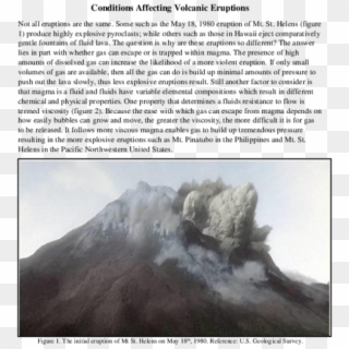Pdf - Mt St Helens Eruption, HD Png Download