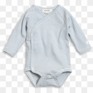 Soft And Cosy Striped Baby Body With Long Sleeves - Newbie Body Randig ...