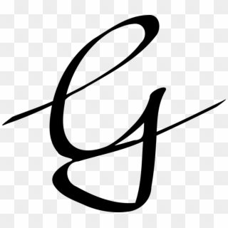 Letter Case Computer Icons Cursive Handwriting - Letter G In Signature, HD Png Download