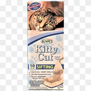 Alfapet, Kitty Cat Sifting Litter Box Liners, 10 Count - Ocelot, HD Png Download