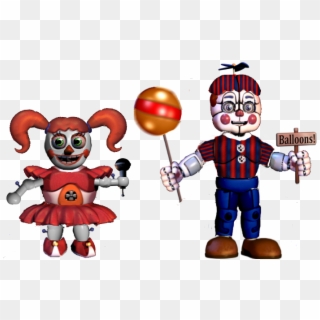 Balloon Boy And Baby Swap By Nightmaredaniel Ⓒ - Balloon Boy And Circus Baby, HD Png Download
