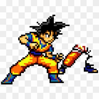 Son Goku - Super Saiyan Goku Pixel Art, HD Png Download
