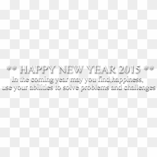 2016 New Year Png - Monochrome, Transparent Png