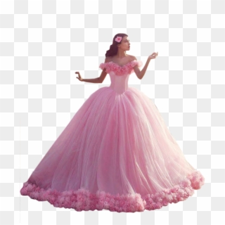 Pink Paint Png - Prinzessin Kleid Rosa Damen, Transparent Png