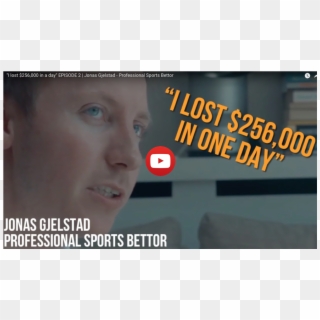 I Lost $256,000 In A Day Jonas Gjelstad, HD Png Download