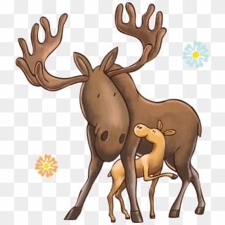 Elk Clipart Mother Deer, HD Png Download