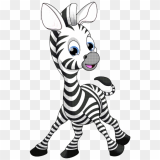 Deer Dot Clipart - Zebra Cartoon, HD Png Download