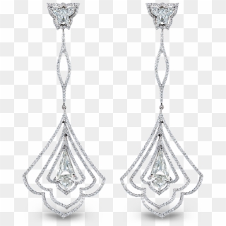 Elegant Chandelier Diamond Earrings - Earrings, HD Png Download