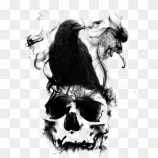 Skull — Long Sleeve T-shirt, HD Png Download