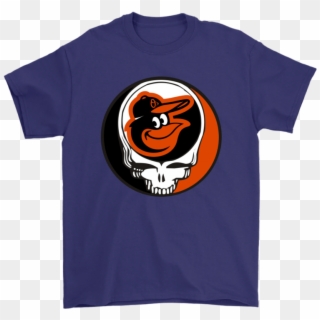 Baltimore Orioles The Grateful Dead Baseball Mlb Mashup - Shirt - Black, HD Png Download