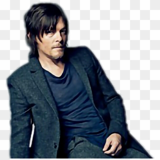 #norman #reedus #daryl #dixon #normanreedus #daryldixon - Leather Jacket, HD Png Download