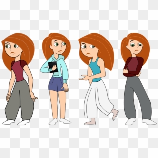Kim S Casual Outfits By Derkommander On - Kim Possible School Outfit, HD Png Download