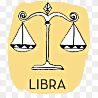 #libra #scales #balance #zodiac #freetoedit - Cartoon, HD Png Download