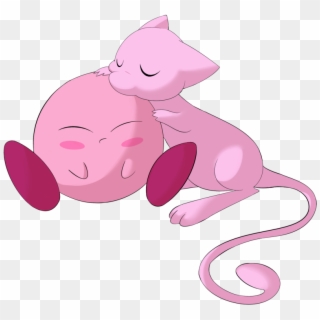 Mew Love - Mew And Kirby, HD Png Download