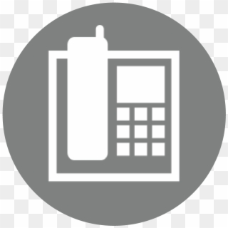 Office Phone Icon Png-02 - Grey Phone Icon Png, Transparent Png
